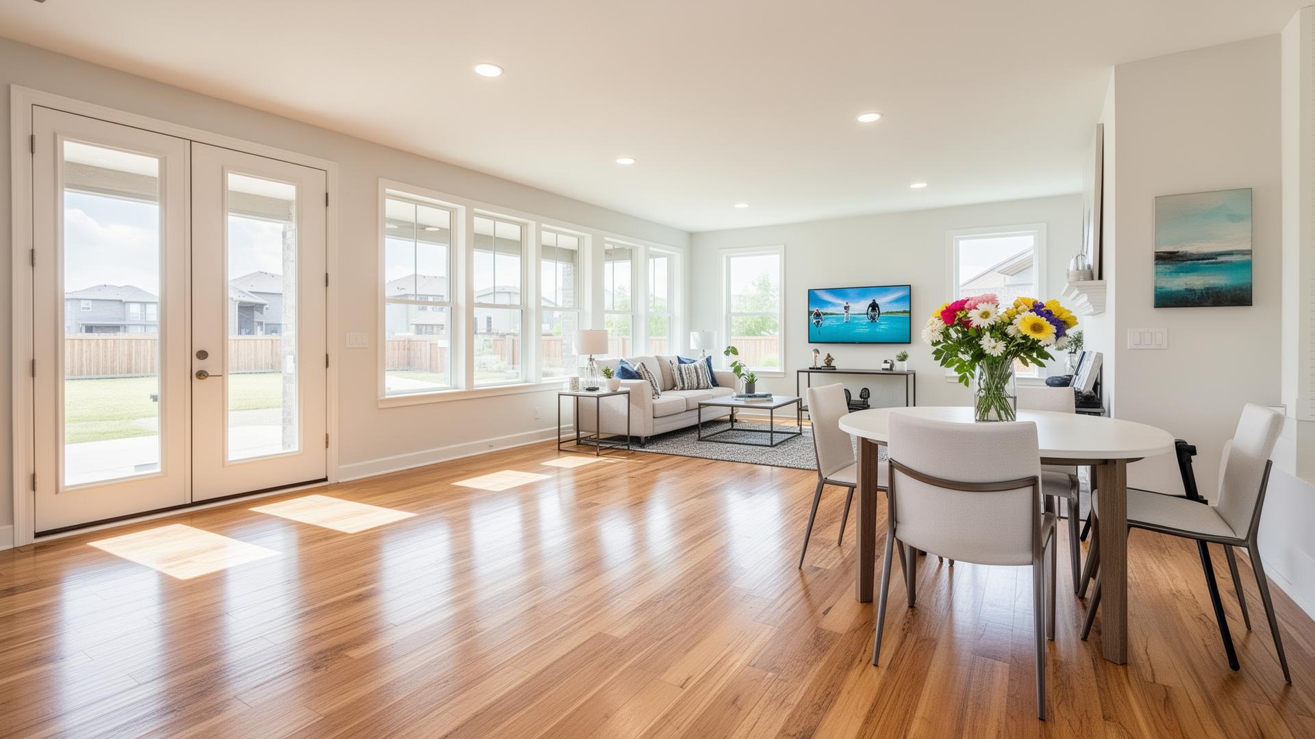 Sparkling clean Oklahoma City home with sunlit hardwood floors